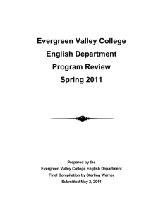 English Program Review - Evergreen Valley College