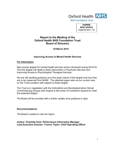 Board of Directors - Oxford Health NHS Foundation Trust