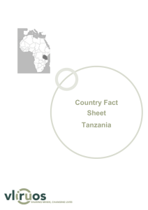 Tanzania Fact Sheet - VLIR-UOS