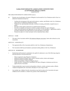 Saskatoon Ringette Association Constitution – June 2015