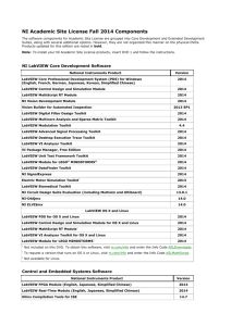 NI Academic Site License Fall 2014 Components