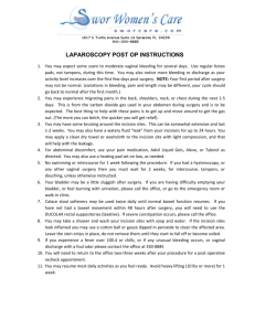 Laparocopic Post Op Instructions