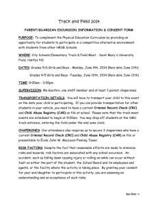 Track and Field Information and Consent Parent Forms