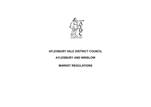 Market Regulations - Aylesbury Vale District Council
