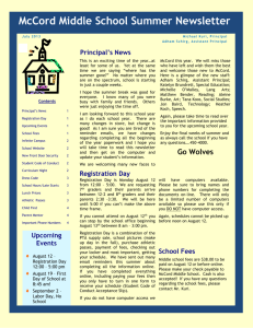 Principal`s News - Worthington Schools