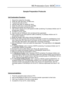 2014 Sample Preparation Protocols