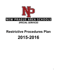 Restrictive Procedures Plan