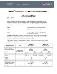 Info Sheet - Outlast Technologies