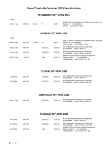 Exam-Timetable-2015 - Robert Clack School of Science