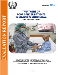 Evaluation Report on Treatment of Poor Cancer Patients Phase-II