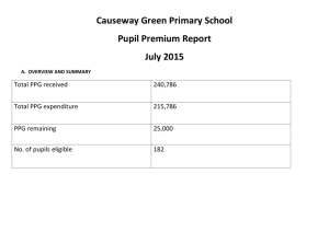 Causeway Green Primary School Pupil Premium Report July 2015
