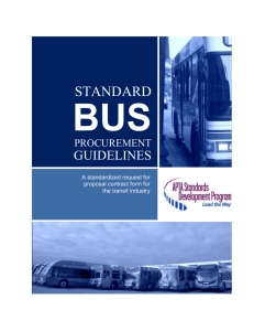 Bus Procurement Guidelines RFP 2013