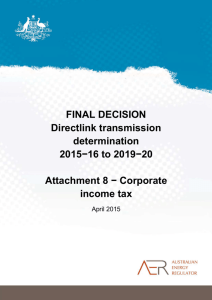 Final decision Directlink transmission determination