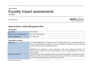 EQIA - Carbon Management Plan - March 2015