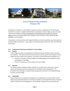 Westport Central Village Design Guidelines