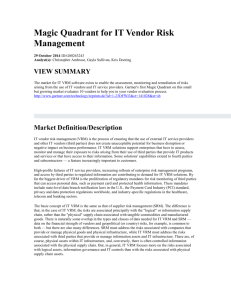 Figure 1. Magic Quadrant for IT Vendor Risk Management