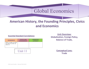 Global Economics - CMS High School Social Studies