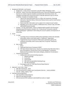 DAF Document Metadata IG Charter Draft Outline_2014 12 14