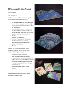 3D Topographic Map Project