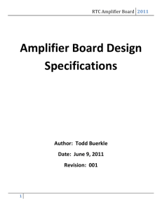 RTC Amplifier Board