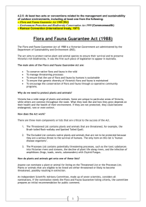 Flora and Fauna Guarantee Act 1988 (Vic)