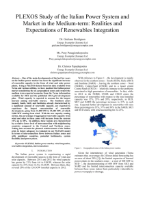 PLEXOS Study of the Italian Power System and