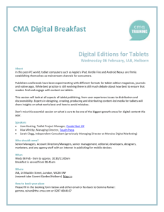 CMA Digital Breakfast Digital Editions for Tablets Wednesday 06