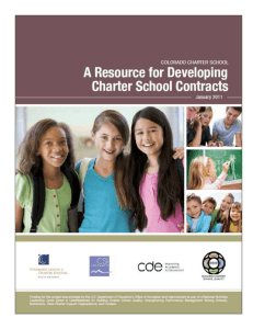 Contract Narrative - Colorado Department of Education
