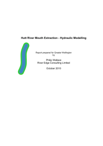 Hutt River Mouth Extraction - Hydraulic Modelling
