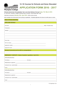 Application form 2016-2017