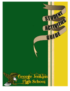 Student Activities Guide - George Jenkins High School
