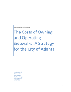 The Costs of Owning and Operating Sidewalks