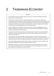 2. Tasmanian Economy - Department of Treasury and Finance