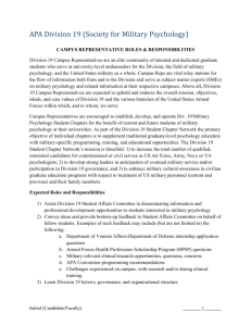 Campus Representative Roles and Responsibilities