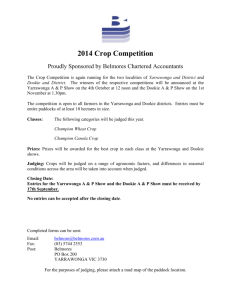 2014 Crop Competition