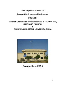 Prospectus - Mehran University of Engineering and