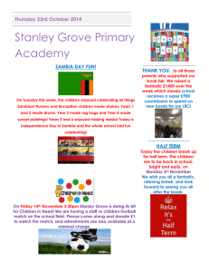 Month Newsletter - Stanley Grove Primary Academy