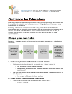 Guidance for Educators - AEM