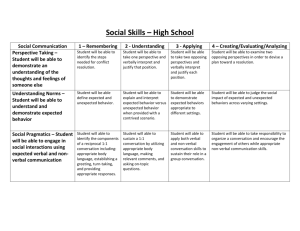 Social Emotional Learning in HS - AppB