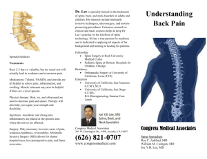 Understanding Back Pain Brochure