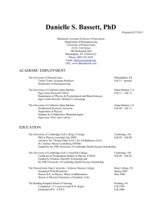 Danielle S. Bassett, PhD