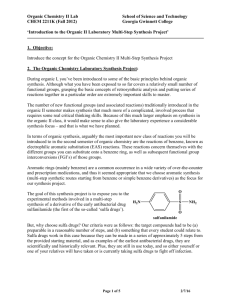 6. Sulfa drug targets for synthesis project