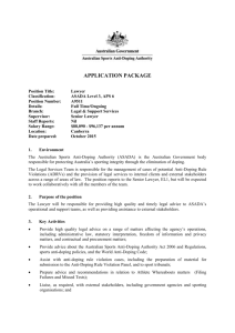 Lawyer application package - October 2015
