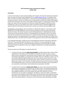 PSH Commitment Letter Instruction & Template