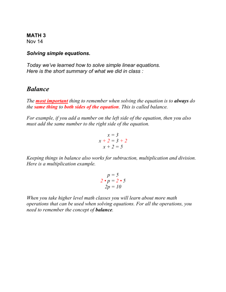 Simple Equations - Application Of Simple Equations (Examples)