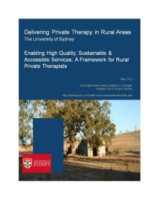 The Rural Private Therapy Project