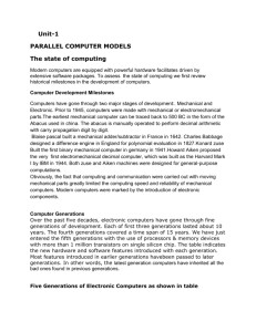 Parallel/Vector Computers