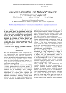 Clustering algorithm with Hybrid Protocol in Wireless Sensor