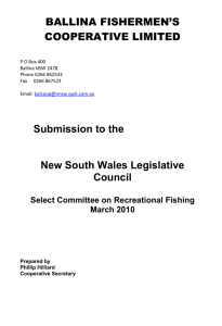 Submission to the New South Wales Legislative Council Select