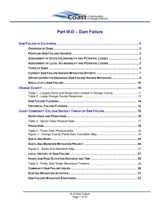 III-D Dam Failure - Coast Colleges Home Page